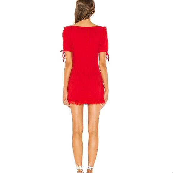 Chrisalee Mini Dress in Red - Picture 8 of 8